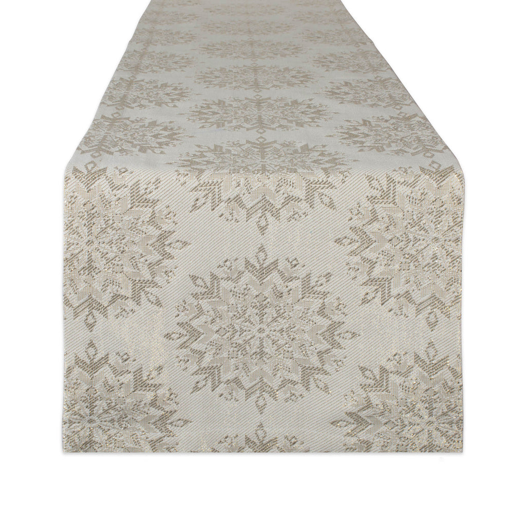 Winter Sparkle Jacquard Table Runner