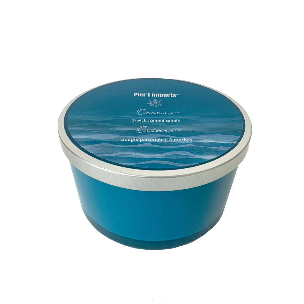 Pier 1 Oceans ® Filled 3-Wick Candle 14oz